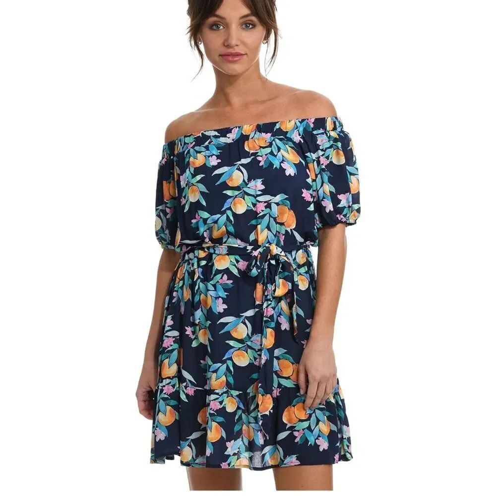 Sunshine 79 peace, love, & peaches Off The Shoulder Cover Up Dress